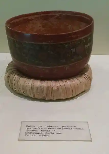 Ceramic vase with solar disc